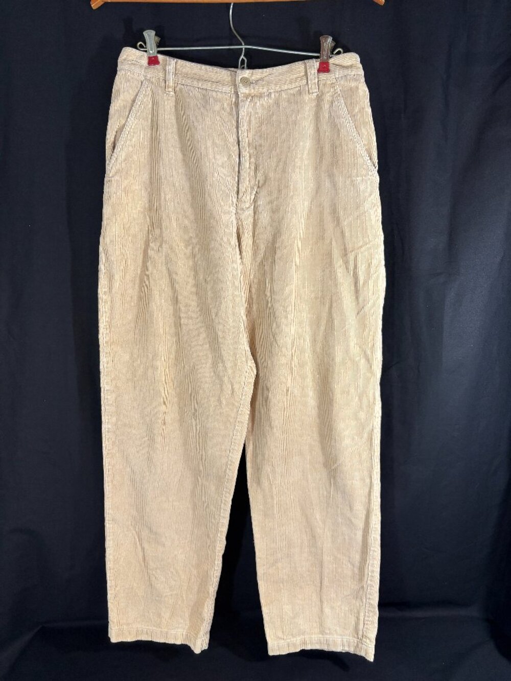 VTG 90s American Eagle Corduroy Pants Sz 12 High Rise Relaxed Straight Leg